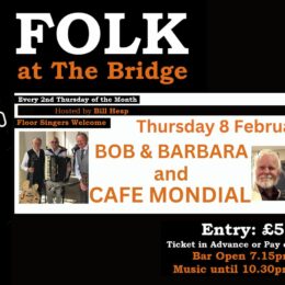 Bob & Barbara / Cafe Mondial – Thursday 8 February 2024